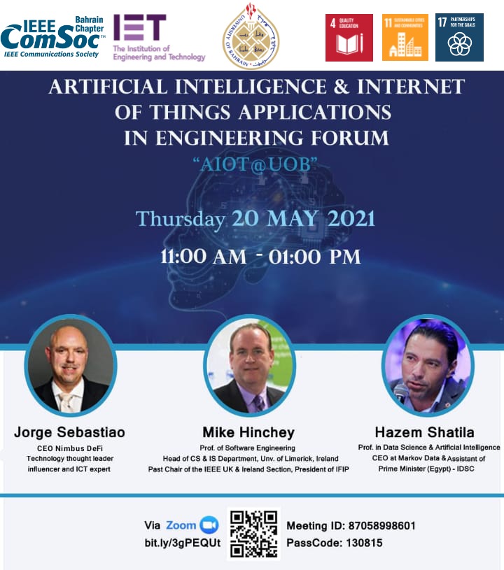 Artificial Intelligence and Internet of Things Forum (AIoT @ UoB)
